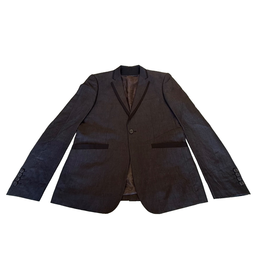 English Laundry Christopher Wicks Men's Cotton/Viscose Blazer Jacket Grey Size M - Picture 3 of 8